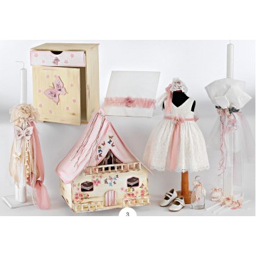 Σετ βάπτισης με σπιτάκι ΣΕΤ ΒΑΠΤΙΣΗΣ ΚΟΡΙΤΣΙ